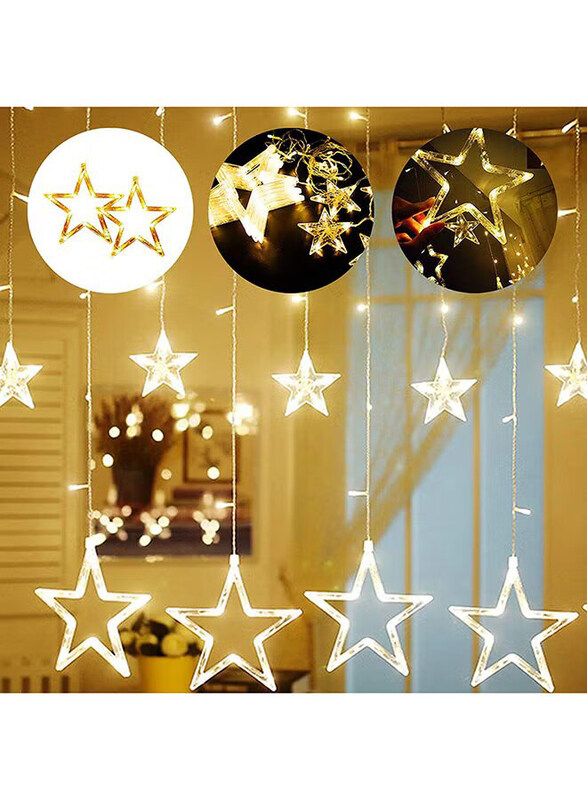 

Generic 12 LED Star String Fairy Lights, 2 Meter, Yellow