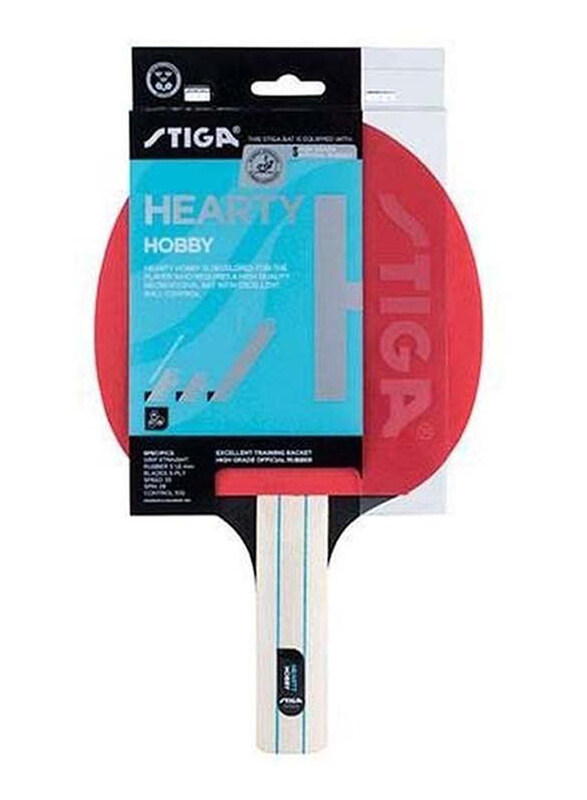 

Stiga Hobby Hearty Table Tennis Bat, 30cm, Multicolour