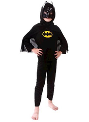 Batman Superhero Cosplay Costume Set, Black