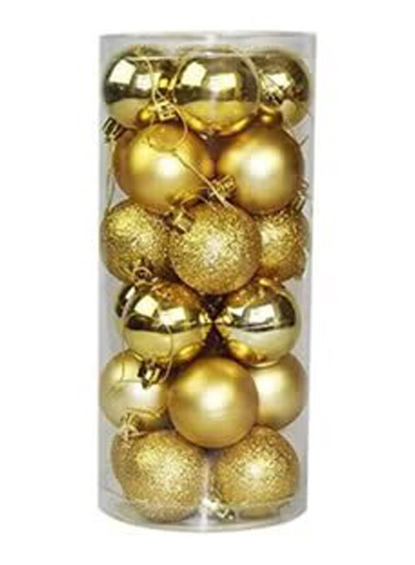 

Generic Ball for Christmas Tree Decoration, 24 Piece, Gold