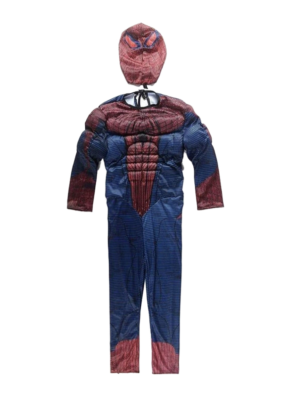 Spider Man Costume with Muscle for Kids, Red/Blue