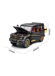 Die Cast 1:24 Scale Mercedes Benz V12 G63 AMG Die Cast Model Zinc Alloy Pull Back Toy Cars with Sound and Light, Black