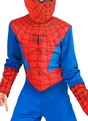 Fancydresswale Spiderman Comfortable Fancy Wear Costume for Boys, 4 - 6 Years, Red/Blue