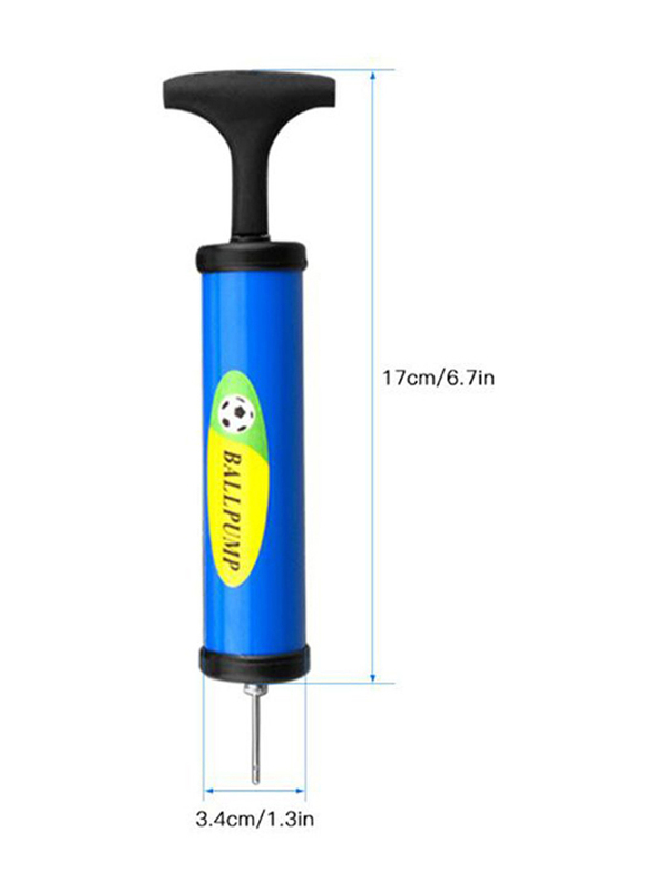 Plastic Football Soccer Air Pump Kit, One Size, Multicolour