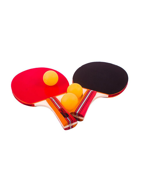 

Generic Table Tennis Racket Set, 5 Pieces, Multicolour