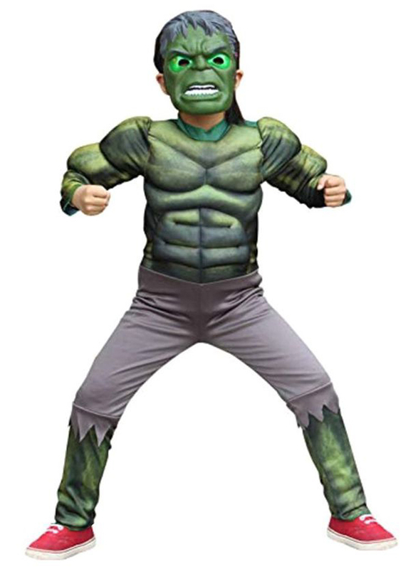 

Fancydresswale Avengers Hulk Costume With Muscle And Mask, Multicolour