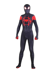 The Spider Verse Miles Morales Cosplay Costumes For Kids, Large, Red/Black