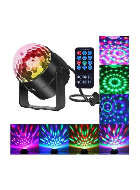 

Generic 15 Colors LED Mini Magic Ball Light with Remote Controller, 300gm, Multicolour