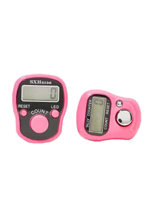 

Rosh Digital Electronic Finger Tally Counter, 2 Piece, Pink
