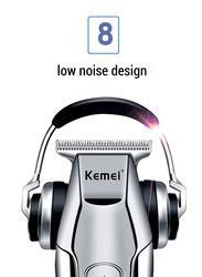 Kemei Electric Hair Clipper, KM-5027, Silver