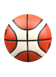 Molten FIBA Approved Authentic Leather Basketball Category-7, One Size, GG7X, Orange