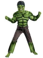 Fancydresswale Super Strong Series Hulk Style Costume, 7 - 9 Years, Green