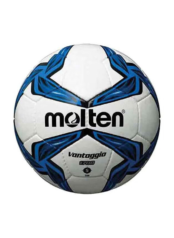 

Molten Size-3 PVC Leather Van Taggio Football, White/Blue