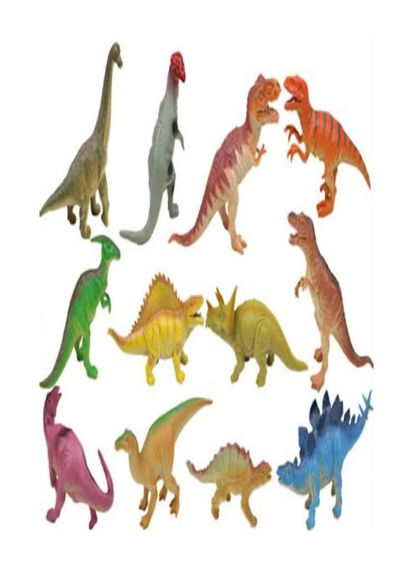 

Generic Jurassic Simulation Cartoon Dinosaur Action Figure Set, 12 Pieces, Ages 3+