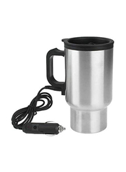 Car Design Car Mug Dc 12 Volt Drinking Coffee Bottles Milk Warmer Water Heater, Silver