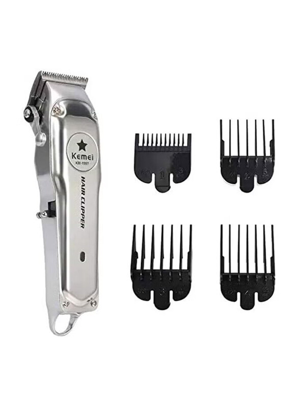 

Kemei Electric Cordless Hair Clipper, Silver