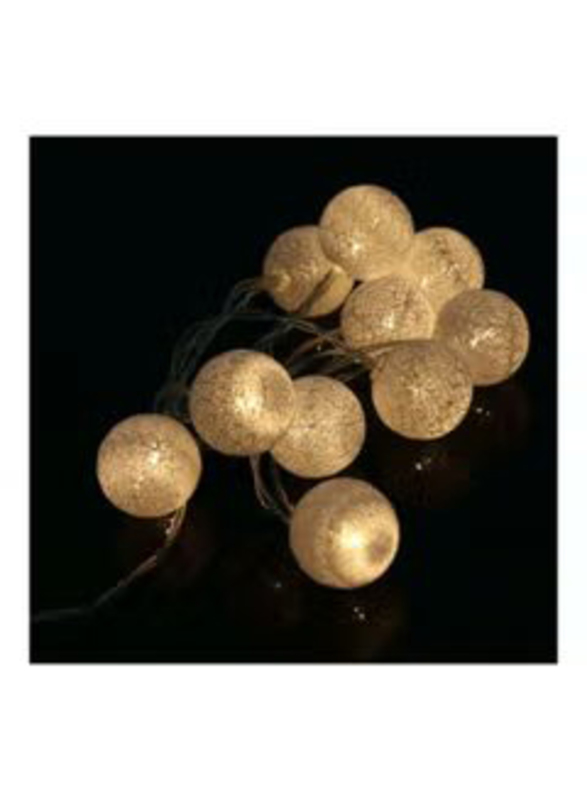 2.2-Meter 20 LED Cotton Lamp Ball Lights, White