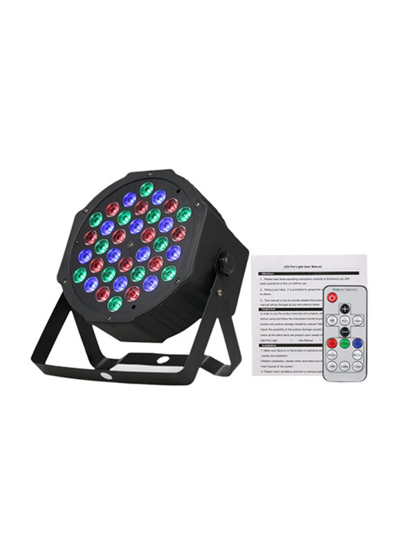 

Generic 36 LED Plastic Mini Flat Stage Par Light Lamp, Multicolour