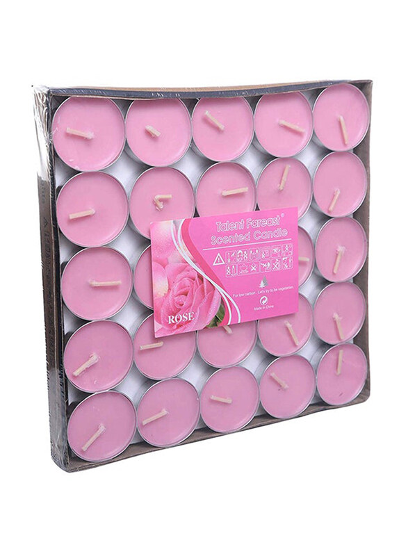 

Yulan 50-Piece 7 x 7" Scented Candle Set, Pink