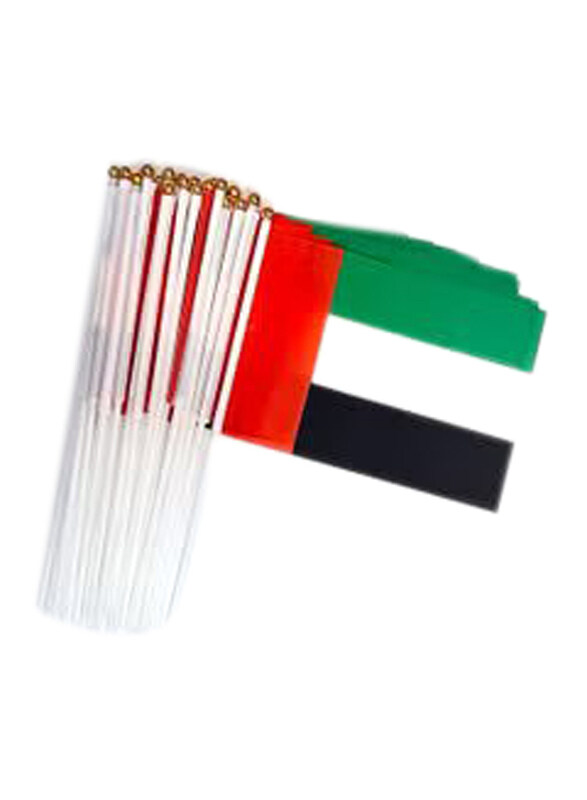 

Generic UAE Flag Hand Waving Flags, 20 Piece, Multicolour