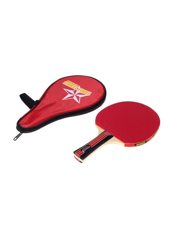 

Generic Long Handle Table Tennis Racket with Bag, 2 Pieces, Multicolour