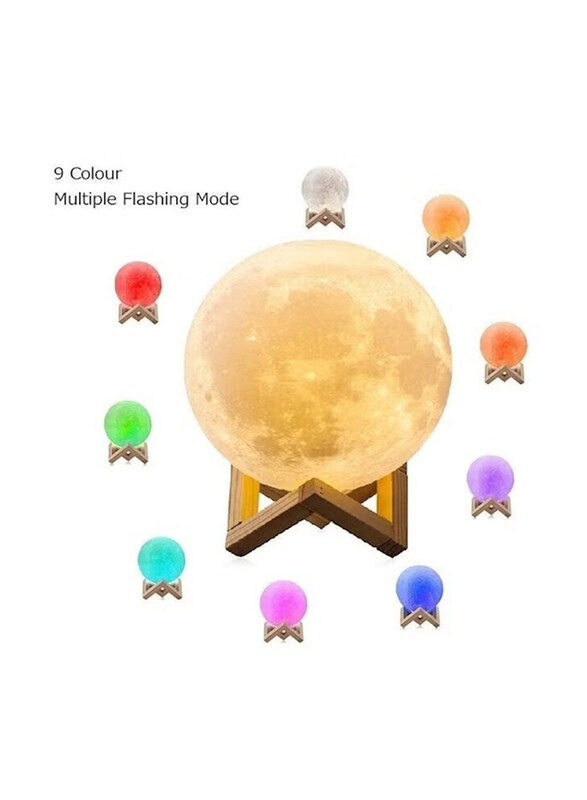 

Generic 9 Colors Flashing Mode Ball Earth Lamp with Stand Base, Multicolour