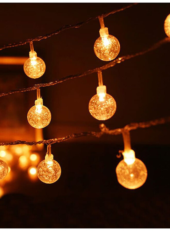 

Beauenty Crystal Ball Shape LED Light, 10 Meter, Yellow
