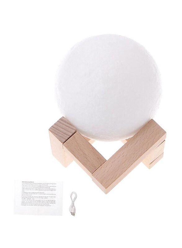 

Generic 3D Moon Lamp, White