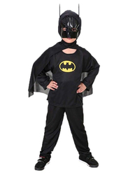 Superhero Batman Breathable Comfortable Themed Party Fancy Dress Cosplay Costume, Black