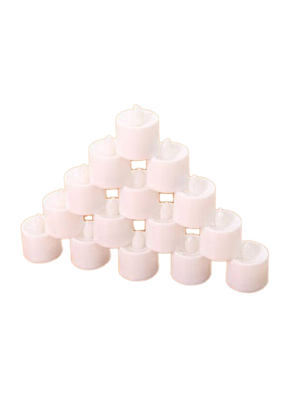 

Generic Reusable Battery Powered LED Flameless Candle, 24 Pieces, White