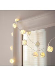 Beauenty 20 LED Warm Flower Designed String Light for Christmas, White