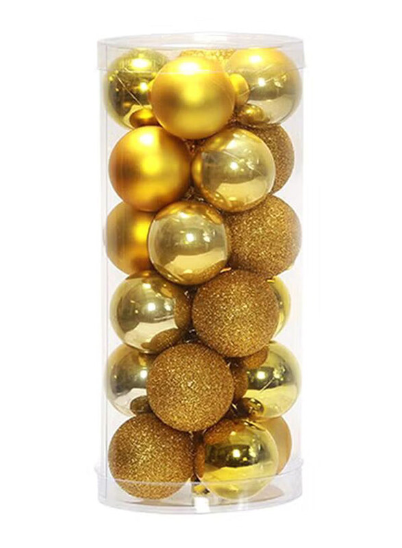 

Generic 4cm Tree Decoration Ball Set, 24-Piece, Gold