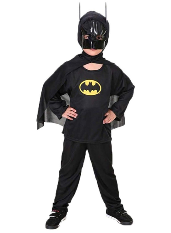 Superhero Batman Breathable Comfortable Themed Party Fancy Dress Cosplay Costume, Small, Black