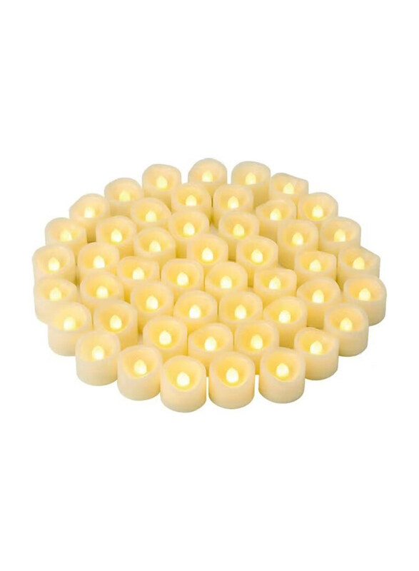 

Generic Flameless LED Candle Tea Light Set, 24-Piece, Yellow