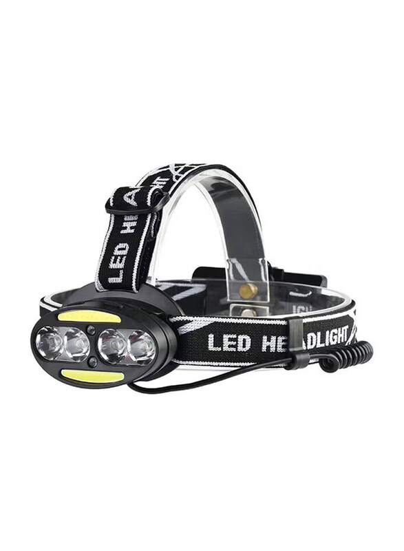 

Generic 30000 Lm 4 Cree Xml T6 2 Cob Plus 2 LED Head Lamp Flashlight, White