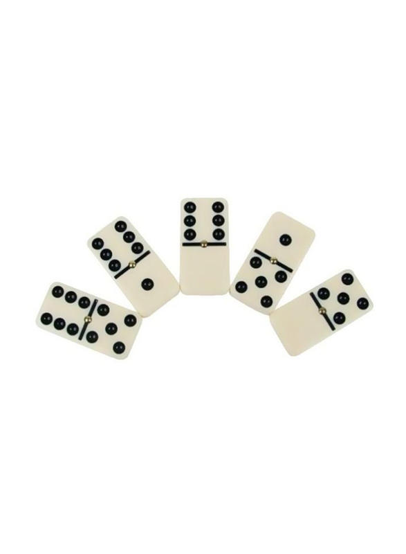 Dominoes Game, White/Black