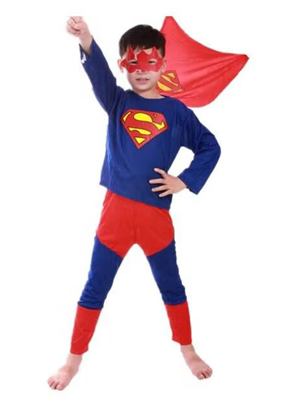 

Generic Superman Party Costume, 3+ Years, Red/Blue