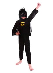 Superhero Batman Breathable Comfortable Themed Party Fancy Dress Cosplay Costume, Black