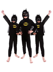 Superhero Batman Breathable Comfortable Themed Party Fancy Dress Cosplay Costume, Medium, Black