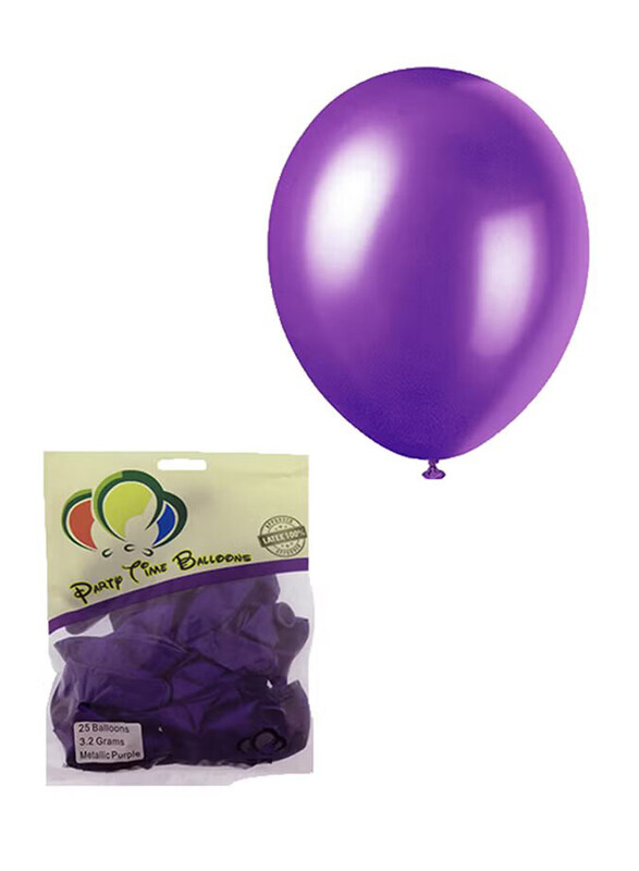 

Generic 12-inch Decorative Foil Balloon For Party Set, 25-Piece, Purple