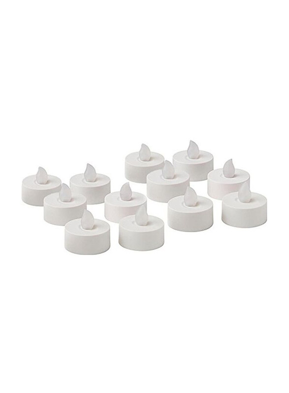 

Generic Battery Operated LED Tea Light Candles, 12-Piece, White