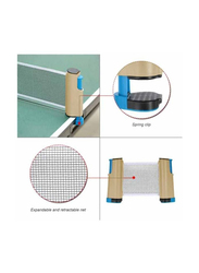 Portable Telescopic Table Tennis Net, 190cm, Beige