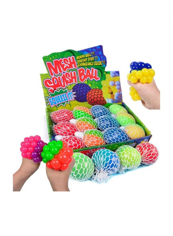 

Generic Mesh Squishy Grape Squeeze With Exclusive Sewn Mesh Stress Balls, 12 Pieces, Ages 3+