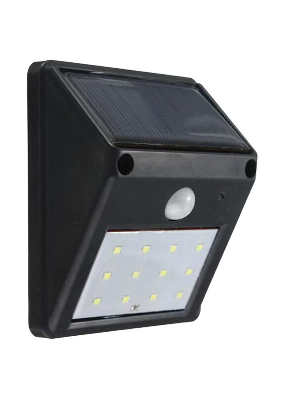 

Generic LED Solar Powered Wall Light, Black