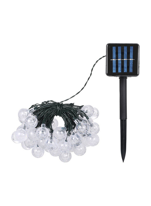 

Generic LED Solar Powered Energy Ball Outdoor String Light, Yellow