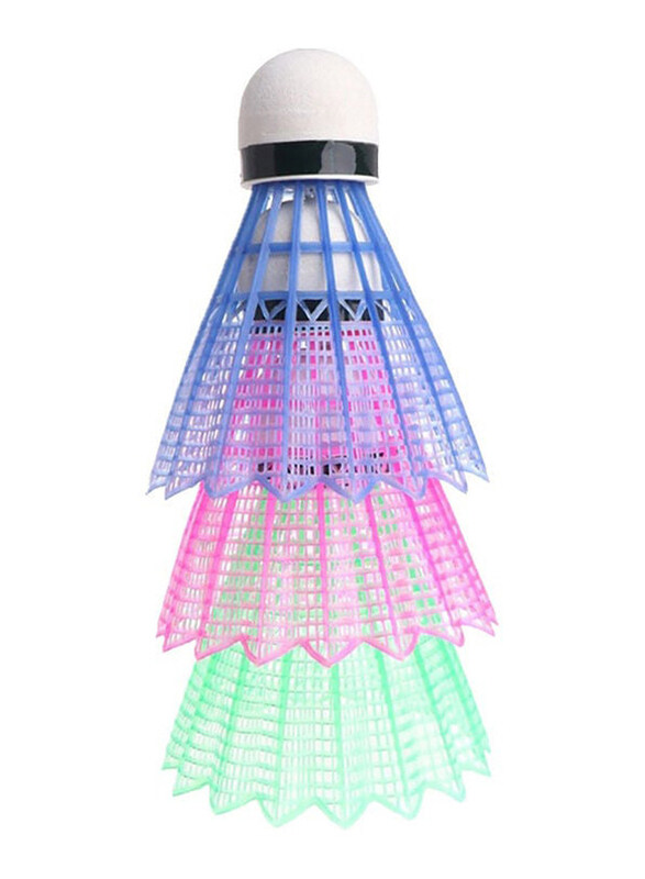 

Generic LED Glowing Light Up Badminton Shuttlecock, 3 Pieces, LDJ377327, Multicolour
