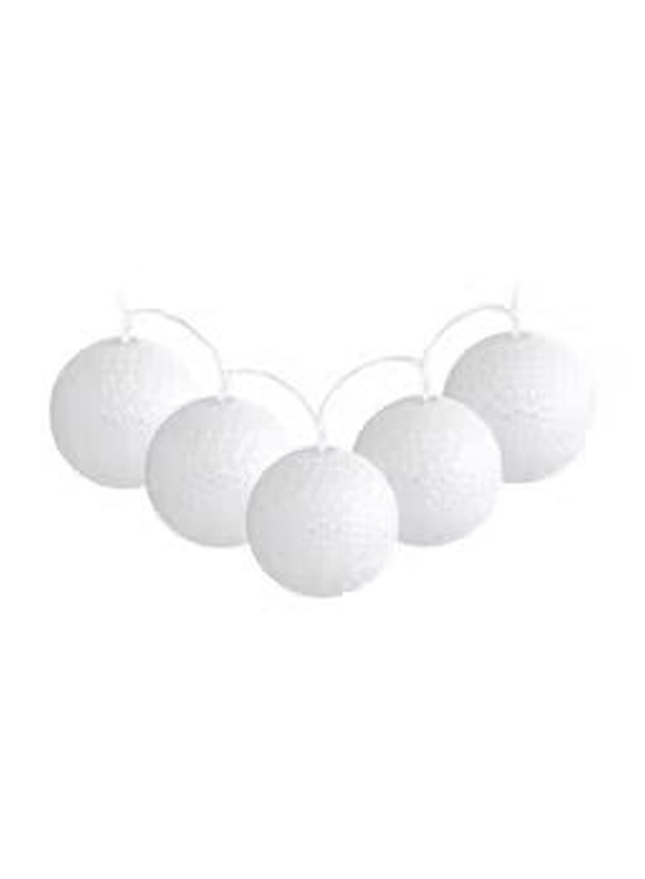 2.2-Meter 20 LED Cotton Lamp Ball Lights, White