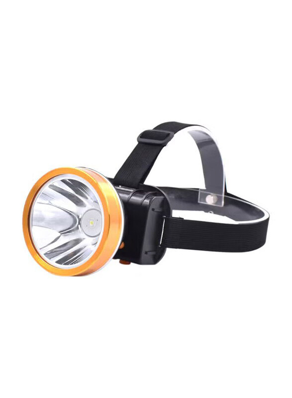 

Generic USB Rechargeable LED Headlamp, Black/Orange