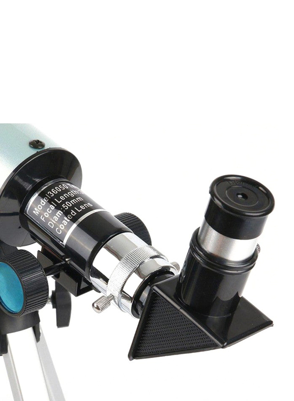 90x Refractive Monocular Astronomical Telescope, Silver/Black