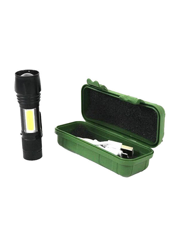 

Generic LED Searchlight for Land & Trips, Black/Green